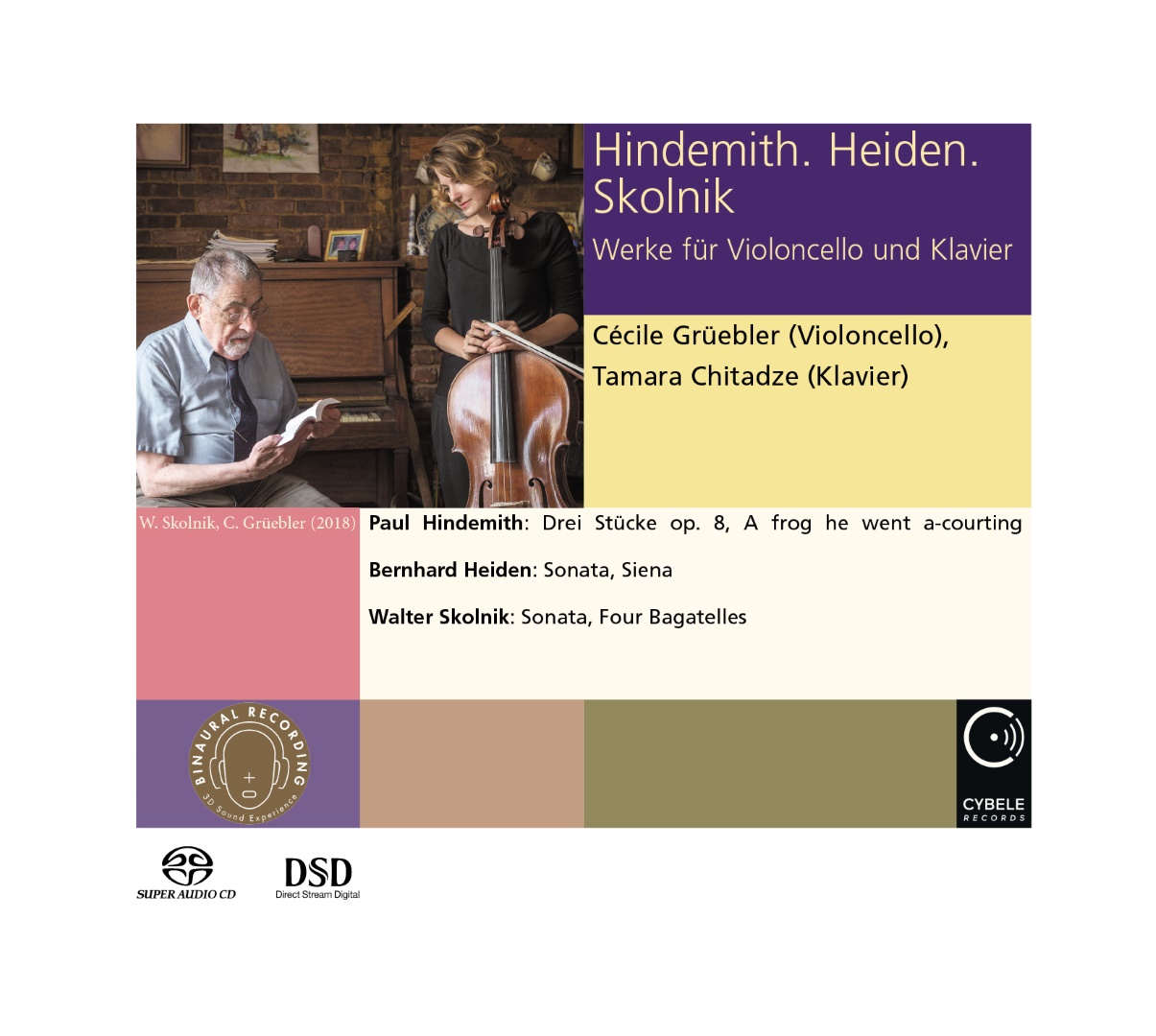 Hindemith. Heiden. Skolnik – Werke für Violoncello und Klavier