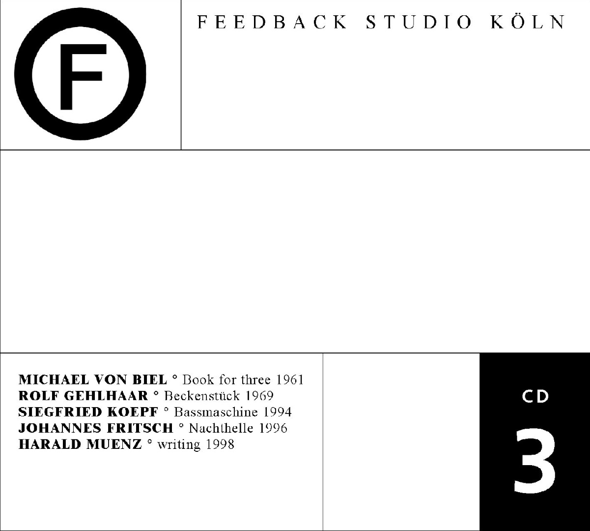 Feedback Studio Köln Vol. 3 – DEGEM Vol. 6